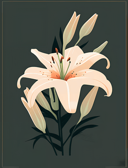 百合花的艺术 描绘与装饰之美